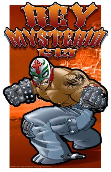 Pin up de Rey Misterio por 